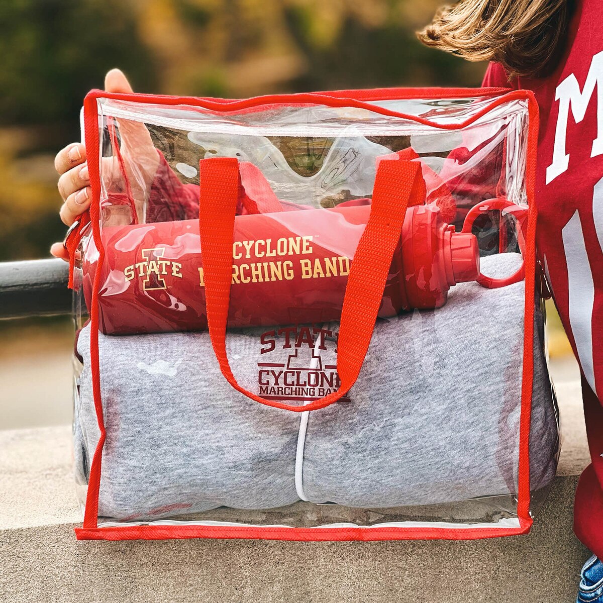 Cyclone Marching Band Clear I-State Cardinal Bag